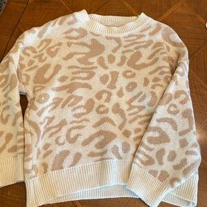 Cute fall cheetah print sweater purchased from a boutique S